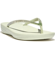 FitFlop Womens Iqushion Ombre Sparkle Flip Flops Minty Green