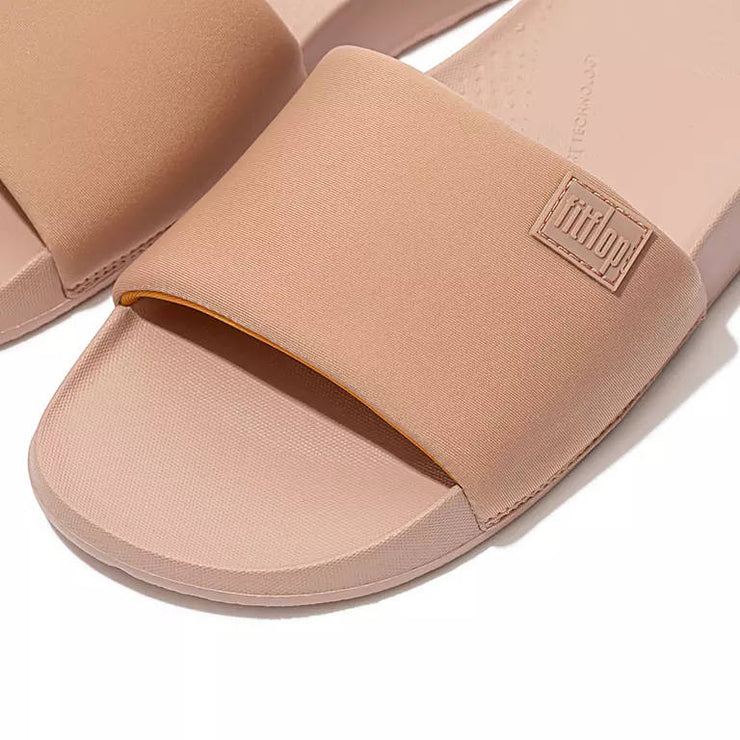 FitFlop Womens Iqushion Slide Beige Honey Yellow