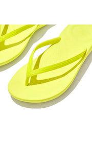 FitFlop Womens Iqushion Sparkle Flip Flops Electric Yellow
