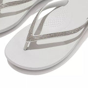 FitFlop Womens Iqushion Sparkle Soft Grey