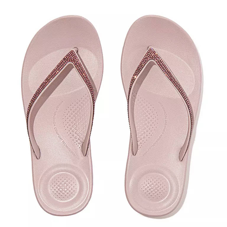 FitFlop Womens Iqushion Sparkle Soft Lilac – Island Comfort Footwear Fashion