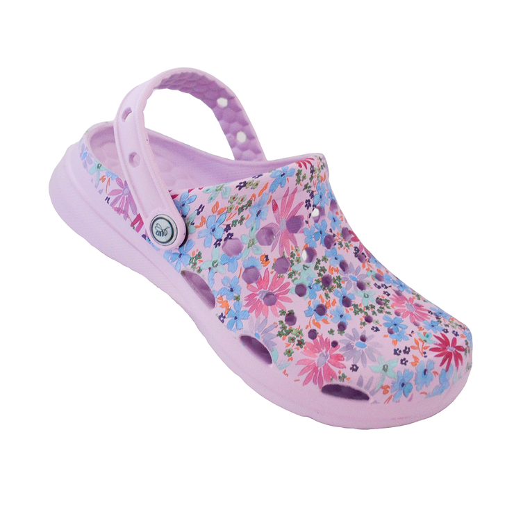 Joybees Kids Active Clog Graphic Painterly Floral