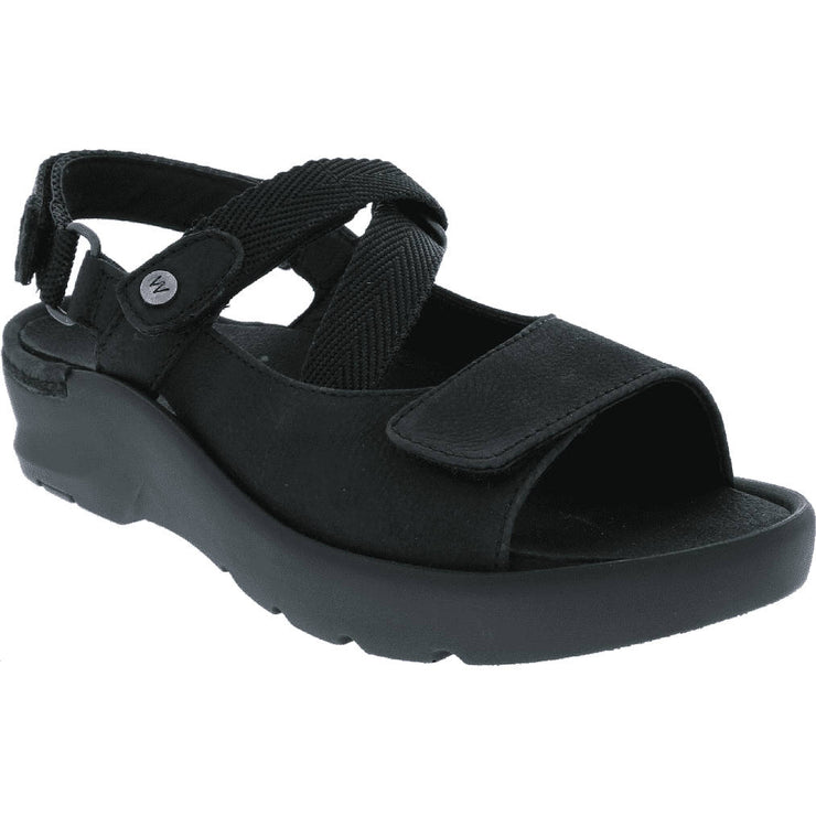 Wolky Womens Lisse Black Antique Nubuck