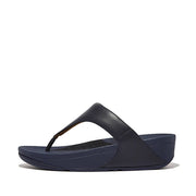 FitFlop Womens LuLu Leather Toe-Post Sandal Deepest Blue