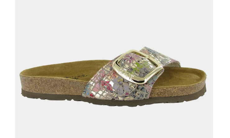 Naot Womens Maryland Golden Floral Leather