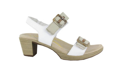 Naot Womens Mode White Leather Ivory