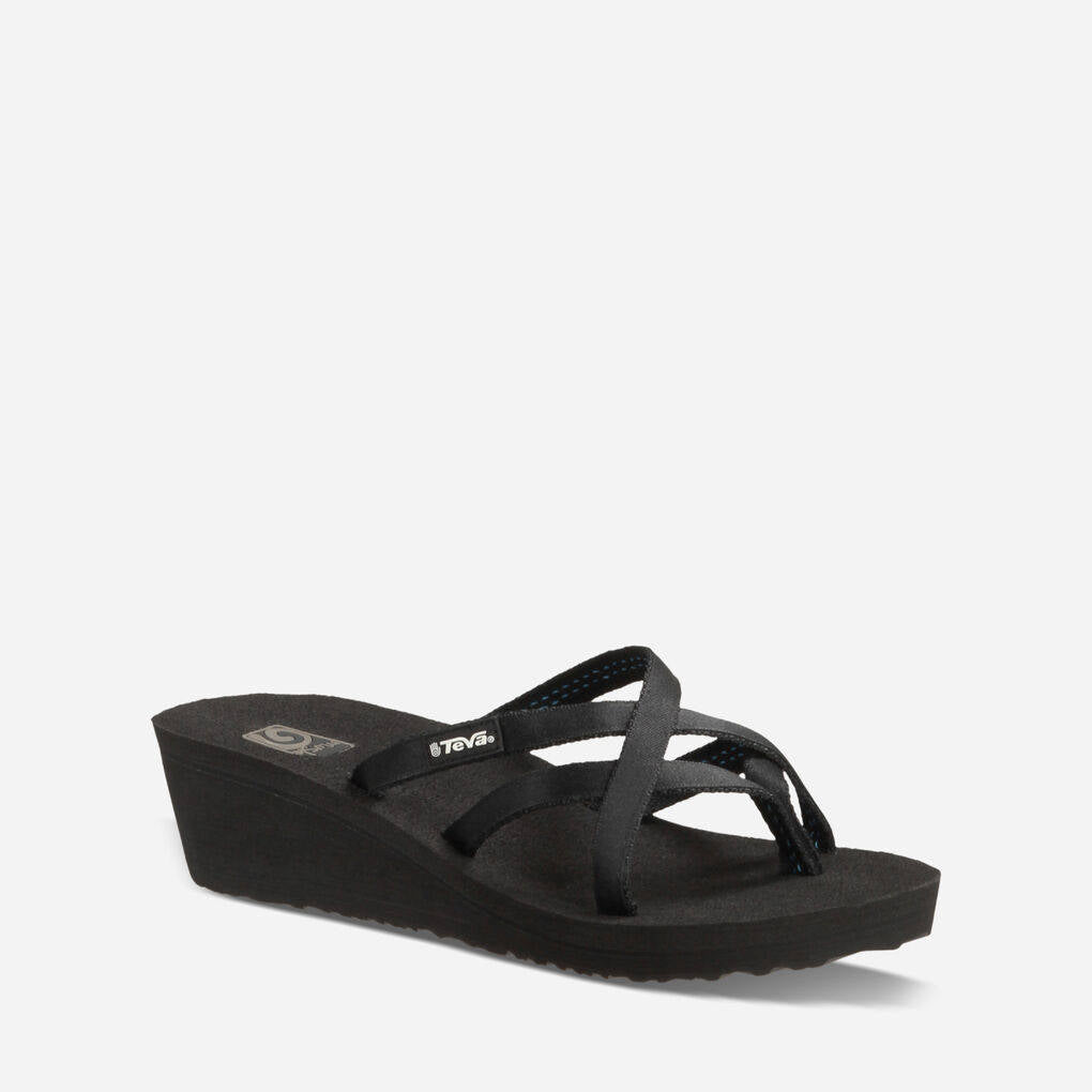 Teva Womens Mush Mandalyn Wedge Ola 2 Black Island Comfort Footwear Fashion