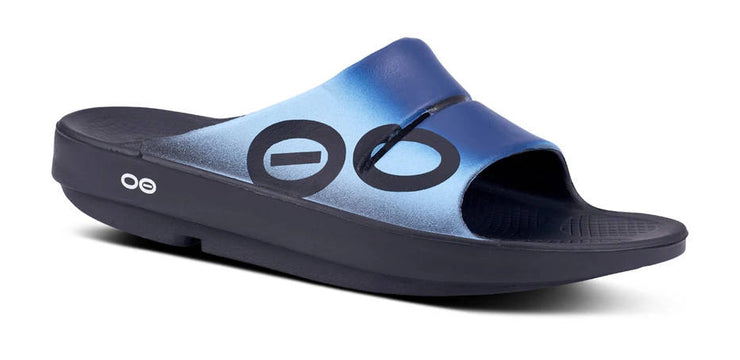 OOFOS OOAHH Sport Slide Sandal Azul