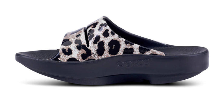 OOFOS Womens OOahh Limited Slide Cheetah
