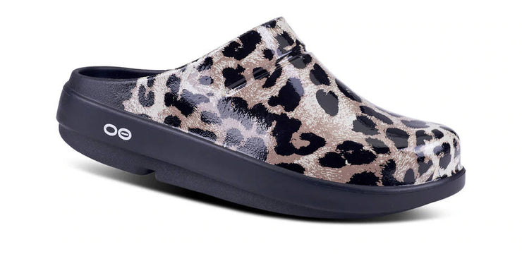 OOFOS OOcloog Limited Edition Clog Cheetah