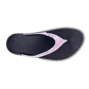 OOFOS Womens Oolala Limited Sandals Pink Bandana