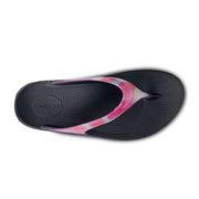 OOFOS Womens Oolala Luxe Thong Magenta Sky