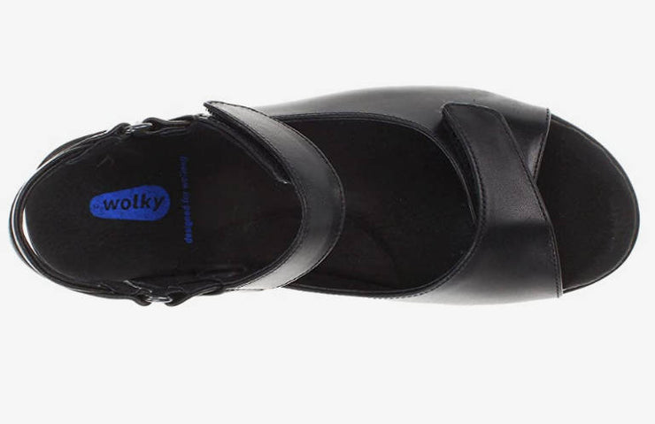 Wolky Womens Pichu Black Smooth Leather