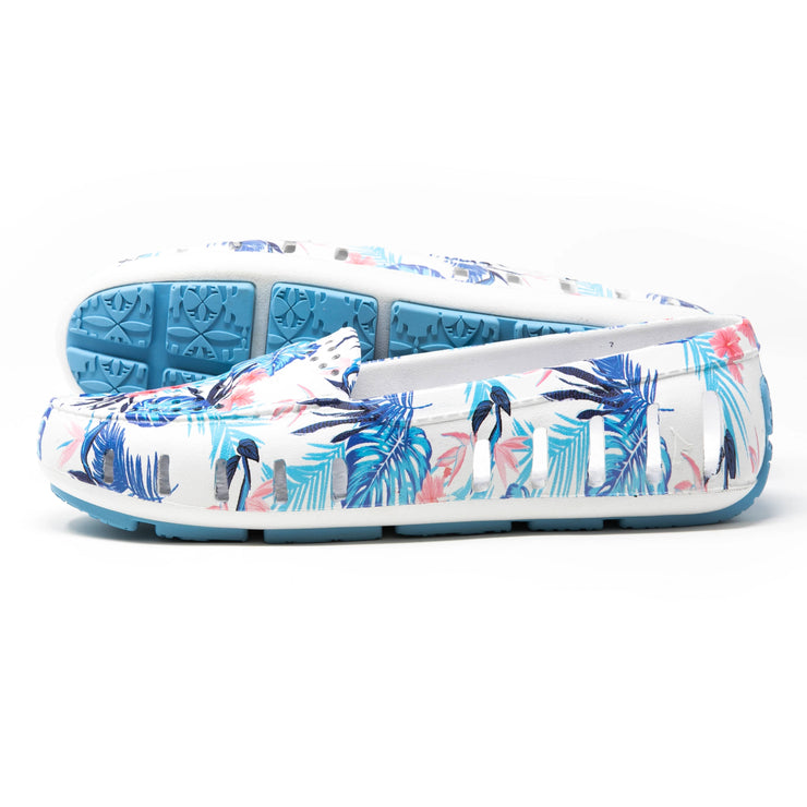 Floafers Womens Posh Driver Floral Blue