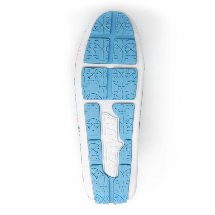 Floafers Womens Posh Driver Floral Blue
