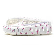 Floafers Womens Posh Driver ACS White Ribbon