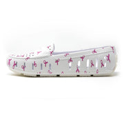 Floafers Womens Posh Driver ACS White Ribbon