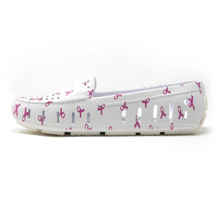 Floafers Womens Posh Driver ACS White Ribbon