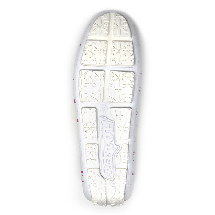 Floafers Womens Posh Driver ACS White Ribbon