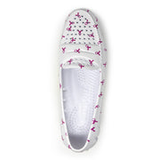 Floafers Womens Posh Driver ACS White Ribbon