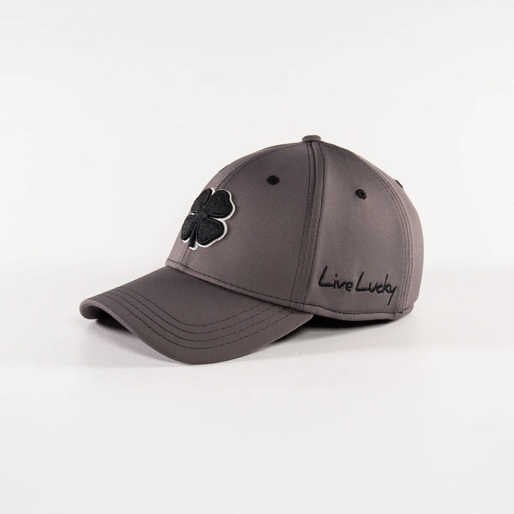 Black Clover Premium Clover 22 Charcoal Hat 3D Black Clover Fitted