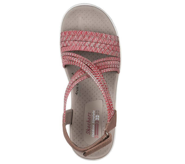 Skechers Womens Reggae Cup Love Wins Taupe Coral