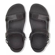 FitFlop Mens Ryker Black Leather Sandals