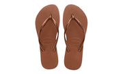 Havaianas Womens Slim Sandal Rust Metallic Copper
