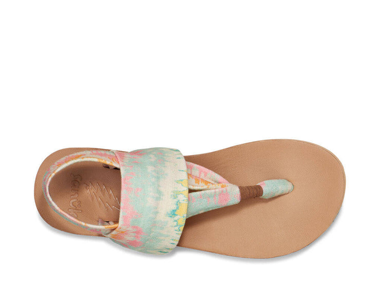 Sanuk, Shoes, Sanuk Yoga Sling Grateful Dead Rainbow Tie Dye Flip Flop  Sandals Womens Size 9