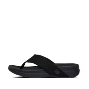FitFlop Mens Surfer Toe-Post Sandal All Black