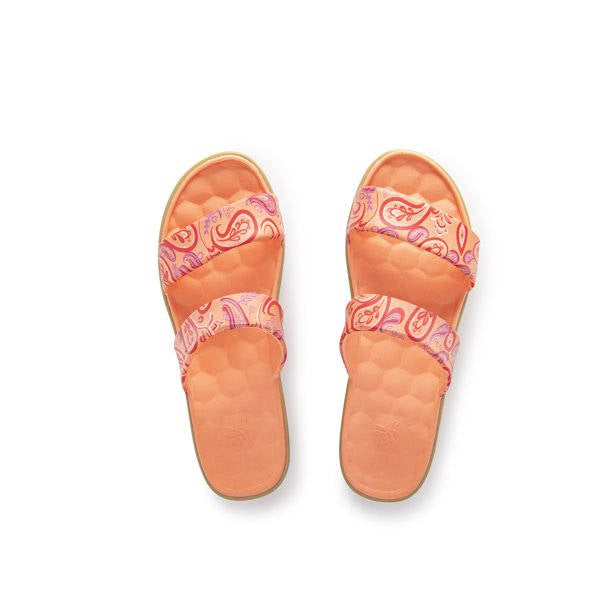 Joybees Womens The Cute Sandal Graphic Melon Paisley