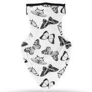 Unisex Face Scarf Bandana with Ear Loops Butterfly