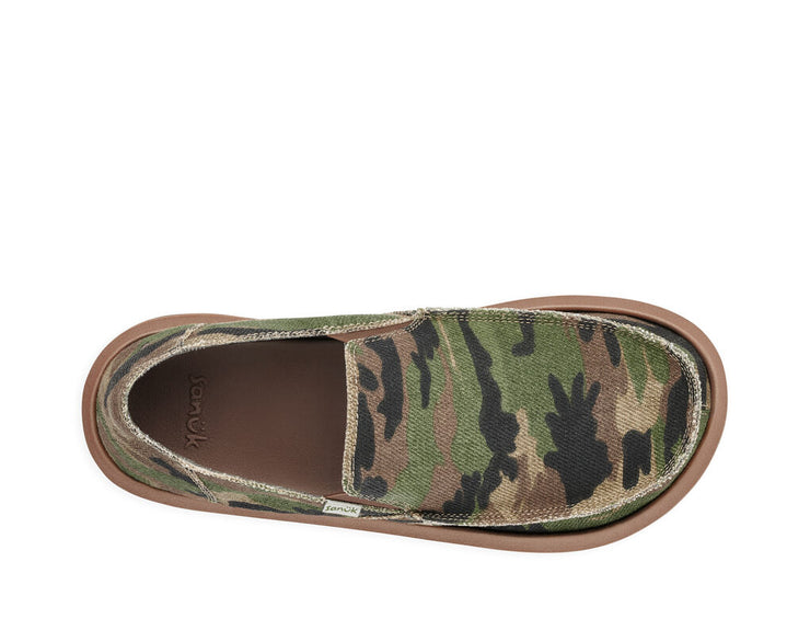 Sanuk Mens Vagabond Soft Top Hemp Army – Island Comfort Footwear Fashion