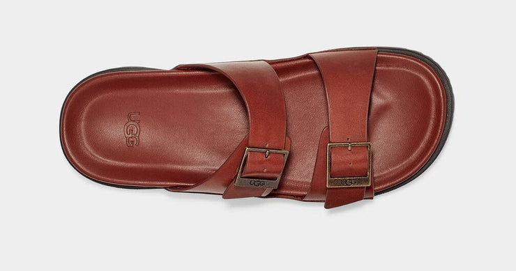 Leather Ugg Wainscott Buckle Slide UGG Mens Wainscott Buckle Slide