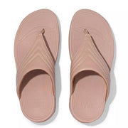 FitFlop Womens Walkstar Leather Toe-Post Sandals Beige