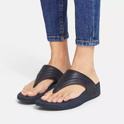 FitFlop Womens Walkstar Leather Toe-Post Sandals Midnight Navy