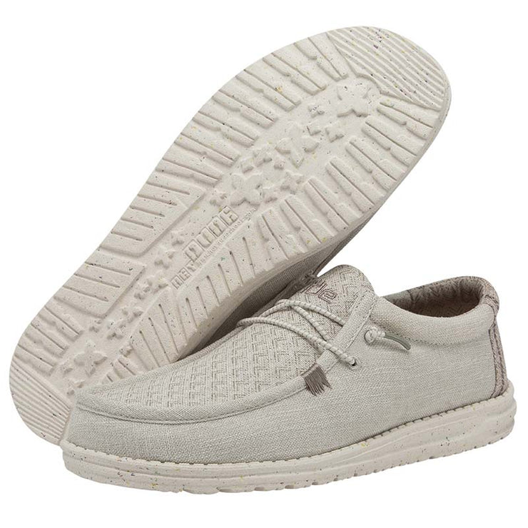 Hey Dude Mens Wally Eco Linen Cottonwood