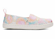 Toms Youth Candy Pink Tie Dye Canvas