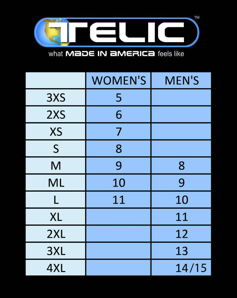 Telic size chart 2025